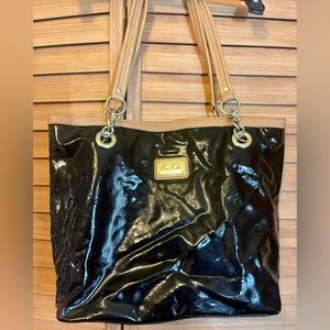 Marc Fisher Black Patent Leather Tote bag